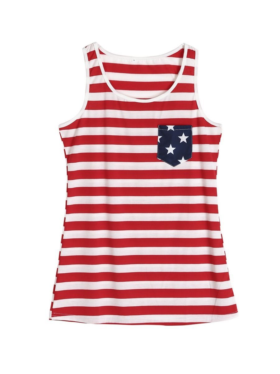 Mom and Me Fourth Of July Striped Tank Top - dianjiang-