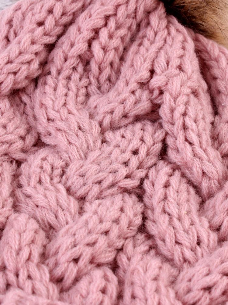 Mommy and Me 2-PACK Pompon Knitted Crochet Hat - dianjiang-