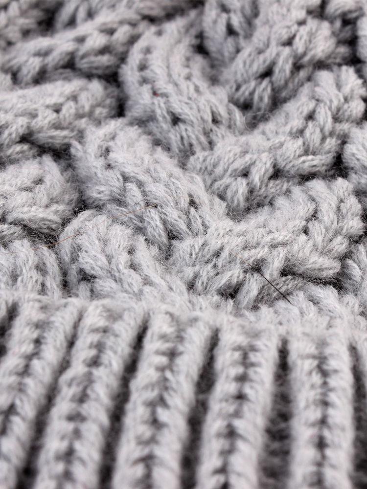 Mommy and Me 2-PACK Pompon Knitted Crochet Hat - dianjiang-