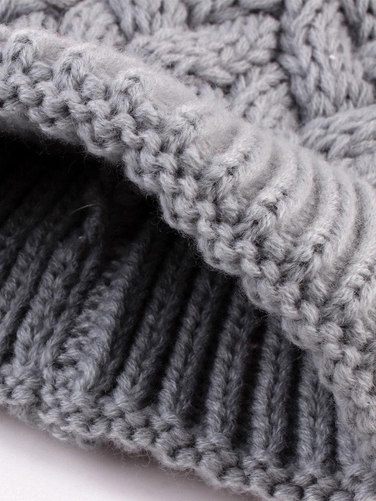 Mommy and Me 2-PACK Pompon Knitted Crochet Hat - dianjiang-