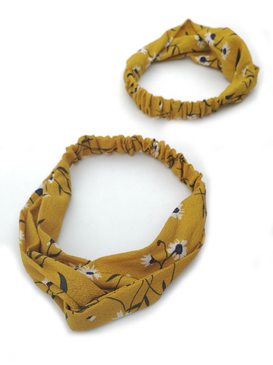 Mommy and Me Floral Headband Matching Wear - dianjiang-