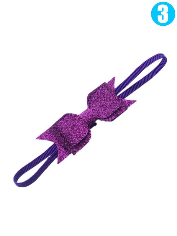 Multicolor Bowknot Headbands Cute Sequin Elastic Children Baby Headdress - dianjiang-