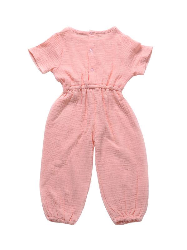 Muslin Solid Color Elasticity Overall - dianjiang-
