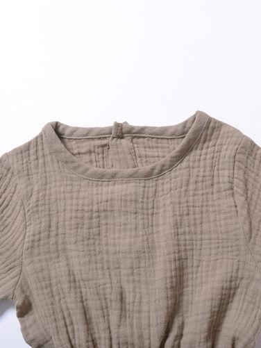 Muslin Solid Color Elasticity Overall - dianjiang-