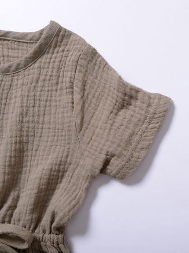 Muslin Solid Color Elasticity Overall - dianjiang-