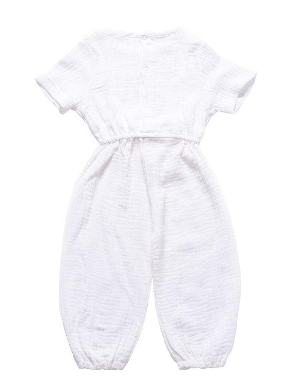 Muslin Solid Color Elasticity Overall - dianjiang-