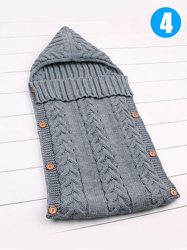 Solid Color Acrylic Newborn Baby Wrapper Sleeping Bag - dianjiang-