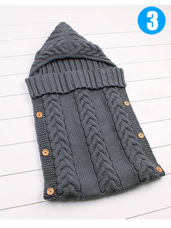 Solid Color Acrylic Newborn Baby Wrapper Sleeping Bag - dianjiang-