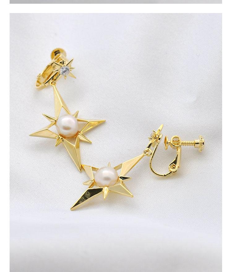 Eight bright stars earrings for women in Europe and America - dianjiang-