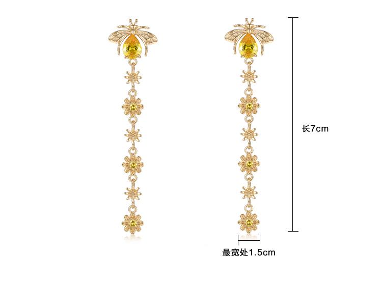 Clearance of the original 69.9 Flaw-free flannel bags do not return and do not change bees flower tassel ear clip - dianjiang-