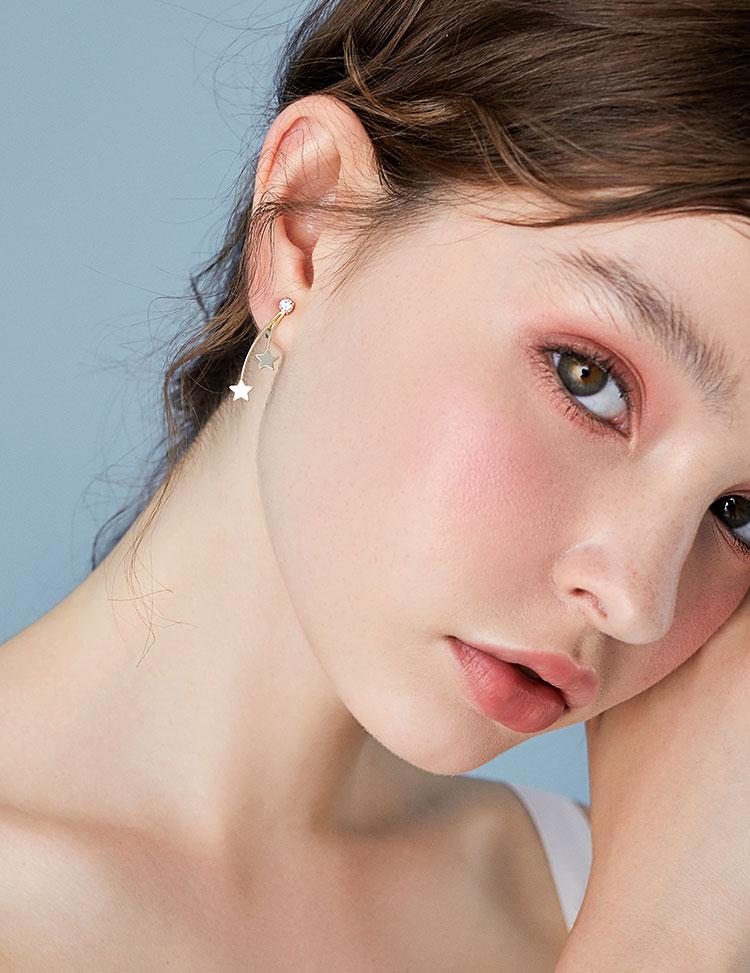 Minimalist meteor, simple and versatile, metallic meteor, comet tail, earring, ear clip, earless, female Japanese - dianjiang-