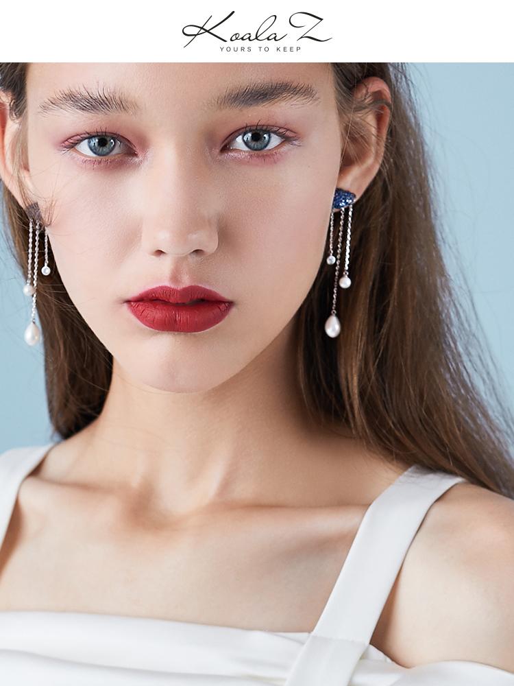 Cloud raindrops long earrings earrings earrings earrings earrings earrings earrings earrings earrings earrings - dianjiang-