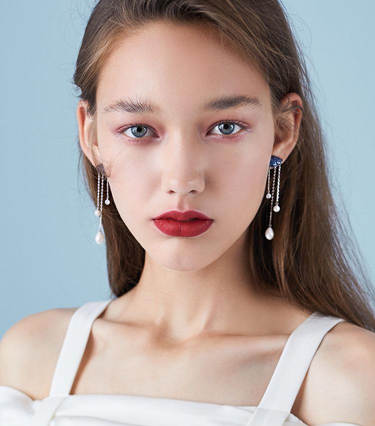 Cloud raindrops long earrings earrings earrings earrings earrings earrings earrings earrings earrings earrings - dianjiang-