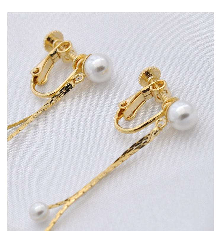 Mermaid Girl's tail Earrings temperament long and versatile Earrings without ear holes ear clip 2019 new Dolphin Earrings Han - dianjiang-