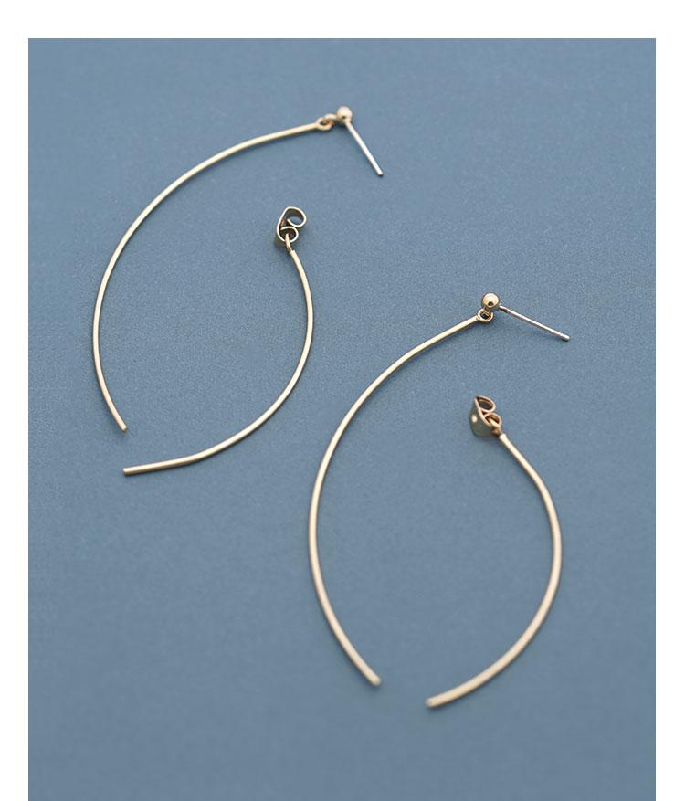 Simple, cool and breezy, all kinds of elegant, simple and curvy earrings, ear clips, no earholes, female temperament, spiral - dianjiang-