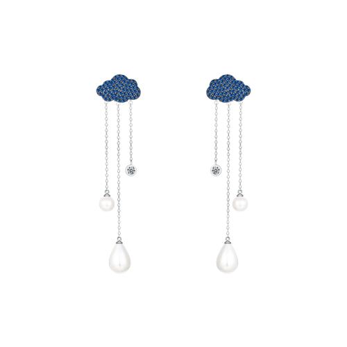 Cloud raindrops long earrings earrings earrings earrings earrings earrings earrings earrings earrings earrings - dianjiang-