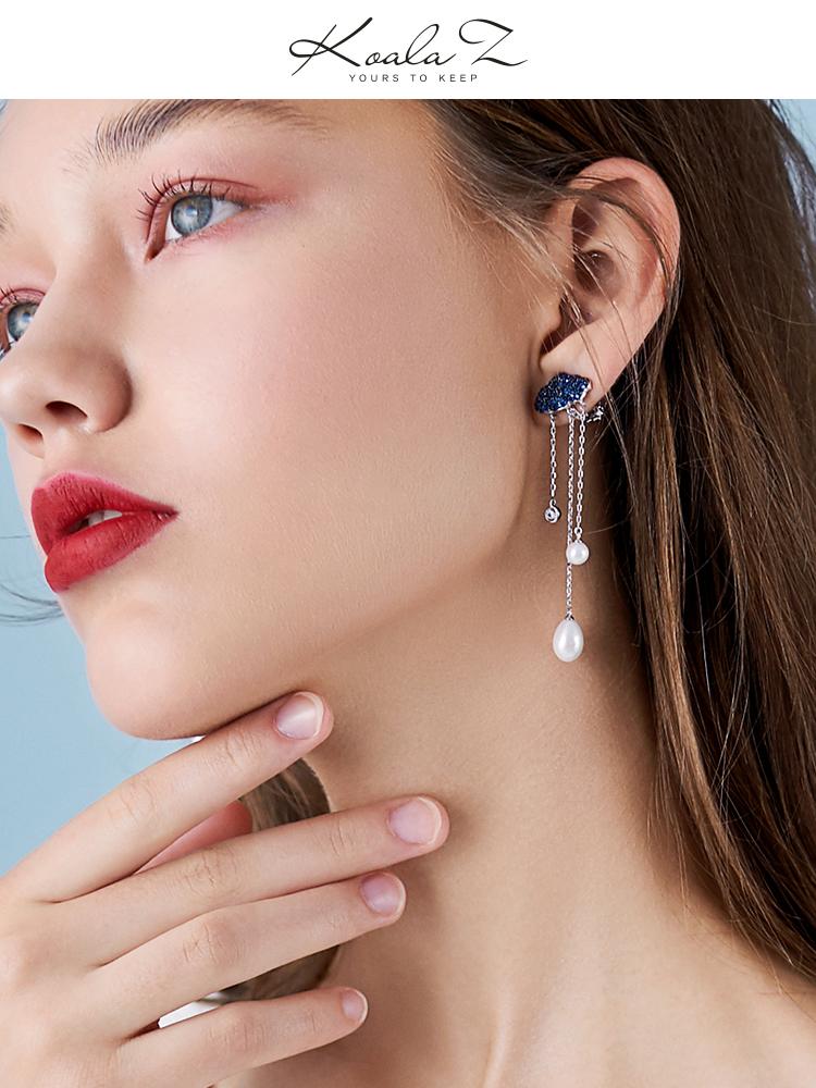 Cloud raindrops long earrings earrings earrings earrings earrings earrings earrings earrings earrings earrings - dianjiang-