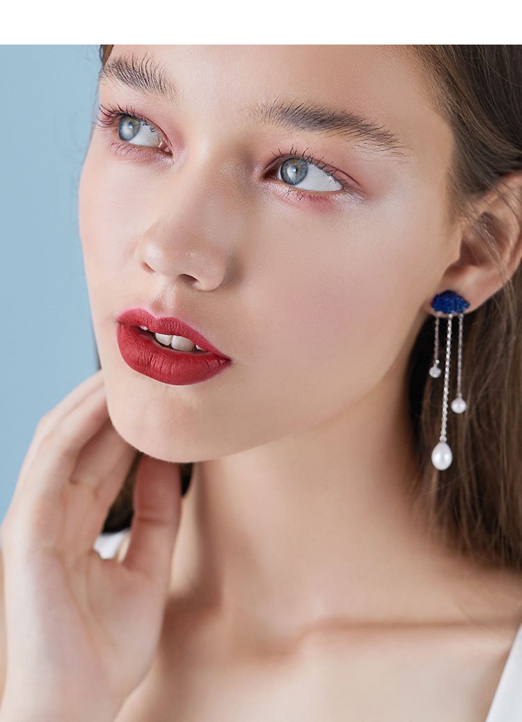 Cloud raindrops long earrings earrings earrings earrings earrings earrings earrings earrings earrings earrings - dianjiang-