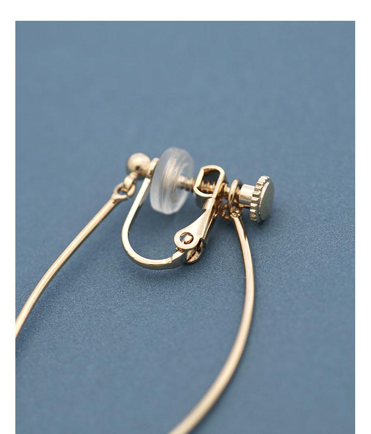 Simple, cool and breezy, all kinds of elegant, simple and curvy earrings, ear clips, no earholes, female temperament, spiral - dianjiang-