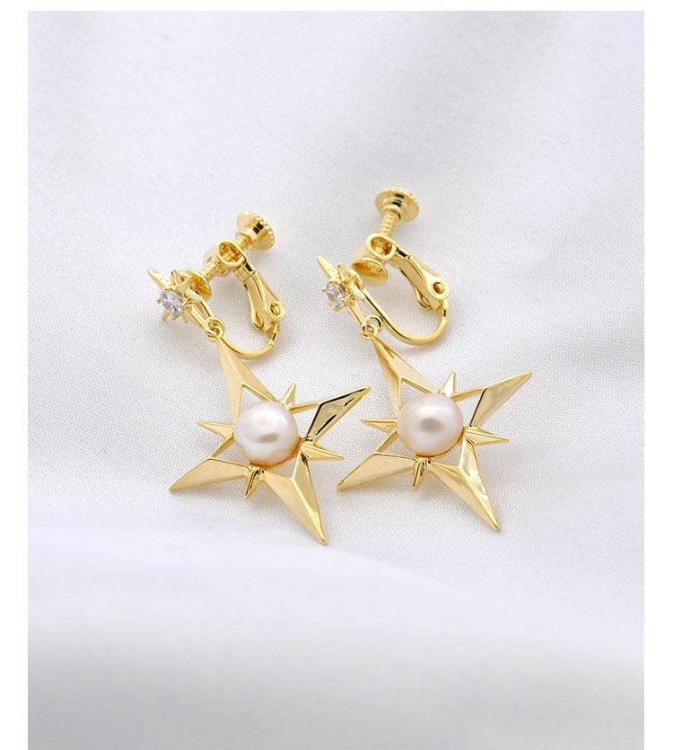 Eight bright stars earrings for women in Europe and America - dianjiang-