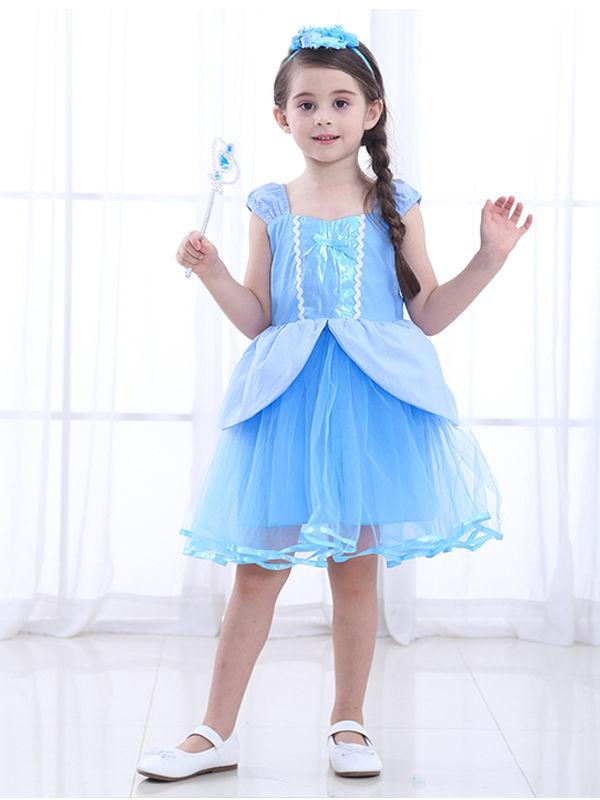 Sleeveless Strapped Splicing Custome Party Wear Princess Dress - dianjiang-