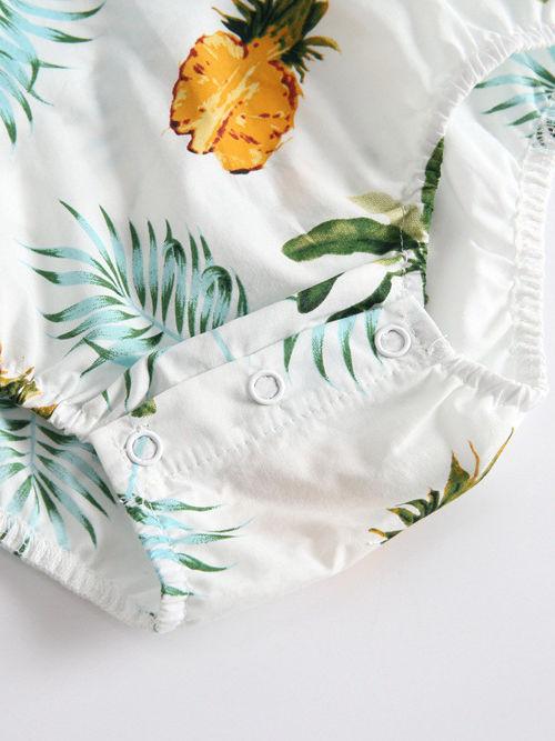 Pineapple Print Summer Onesie Infant Girl Bodysuit - dianjiang-