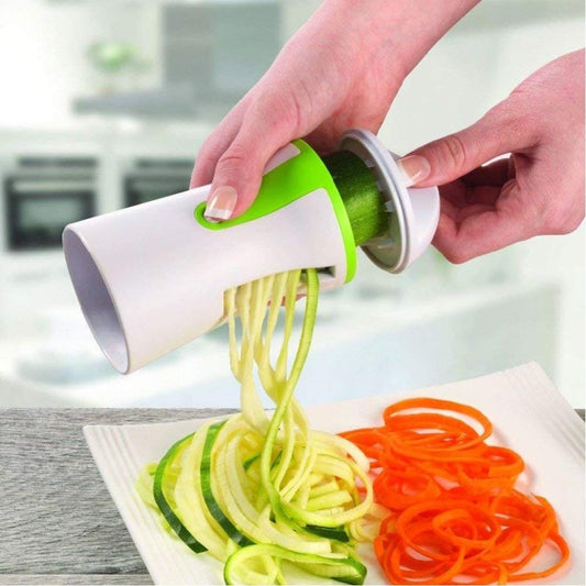 Portable Spiralizer Vegetable Slicer Handheld Spiralizer Peeler Stainless Steel Spiral Slicer for Potatoes Zucchini Spaghetti - dianjiang-