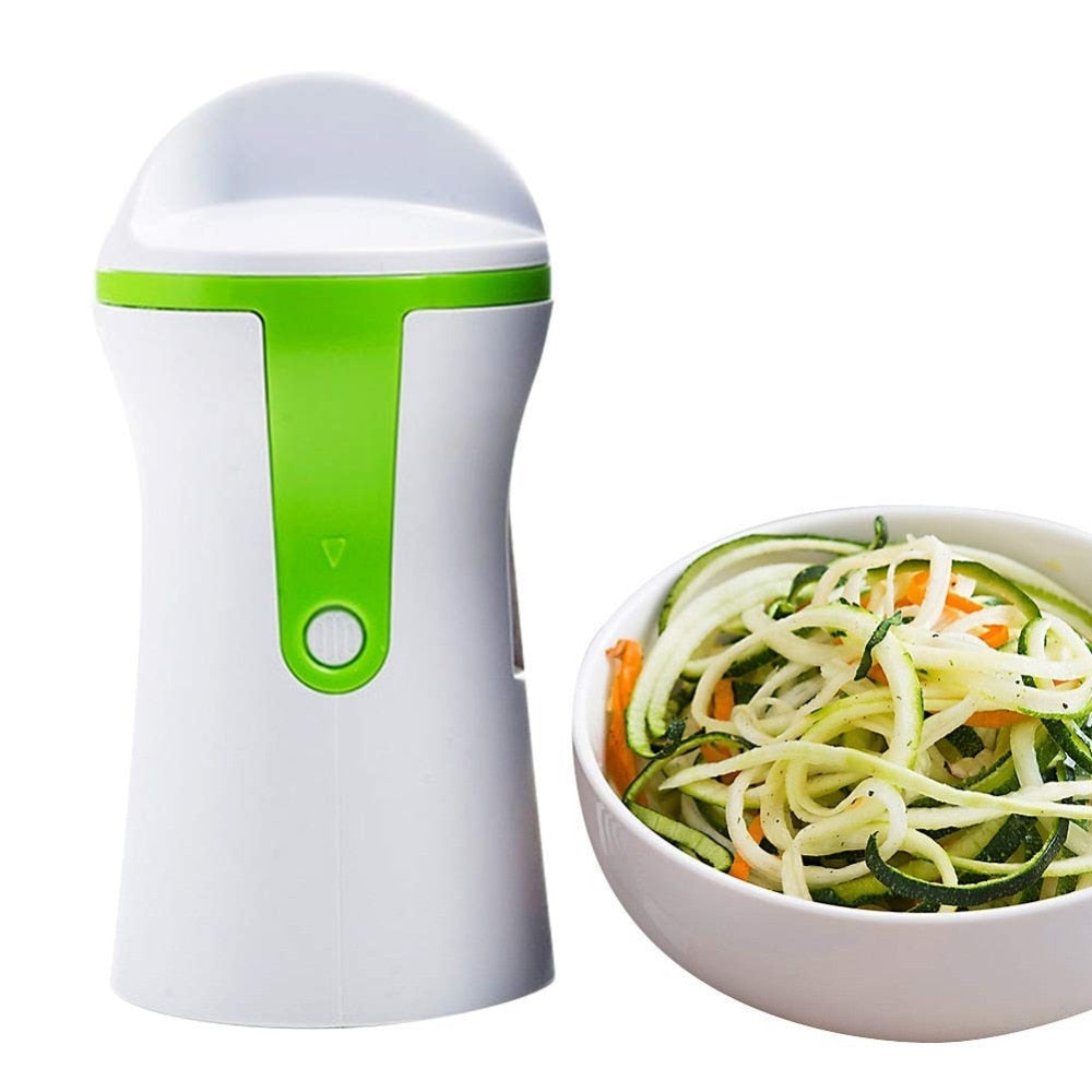 Portable Spiralizer Vegetable Slicer Handheld Spiralizer Peeler Stainless Steel Spiral Slicer for Potatoes Zucchini Spaghetti - dianjiang-