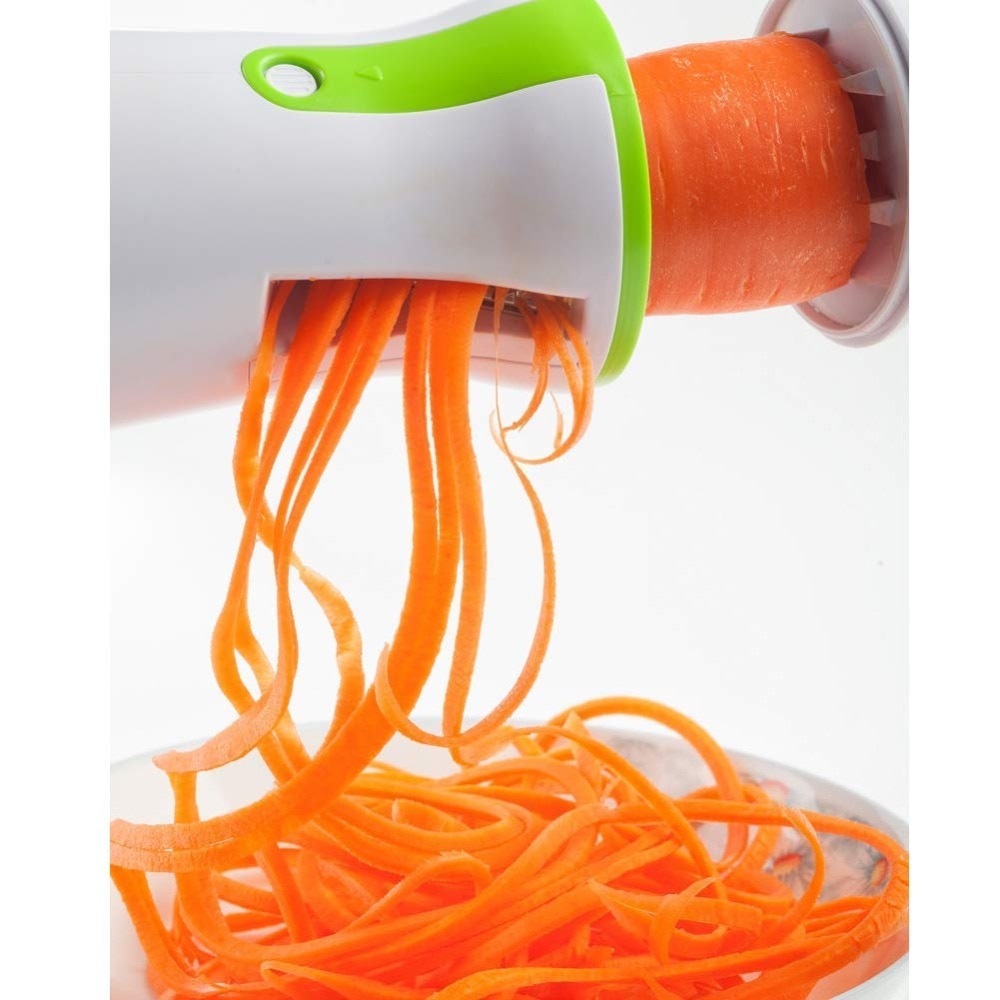 Portable Spiralizer Vegetable Slicer Handheld Spiralizer Peeler Stainless Steel Spiral Slicer for Potatoes Zucchini Spaghetti - dianjiang-