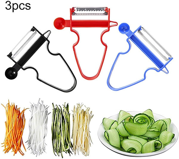 Portable Spiralizer Vegetable Slicer Handheld Spiralizer Peeler Stainless Steel Spiral Slicer for Potatoes Zucchini Spaghetti - dianjiang-