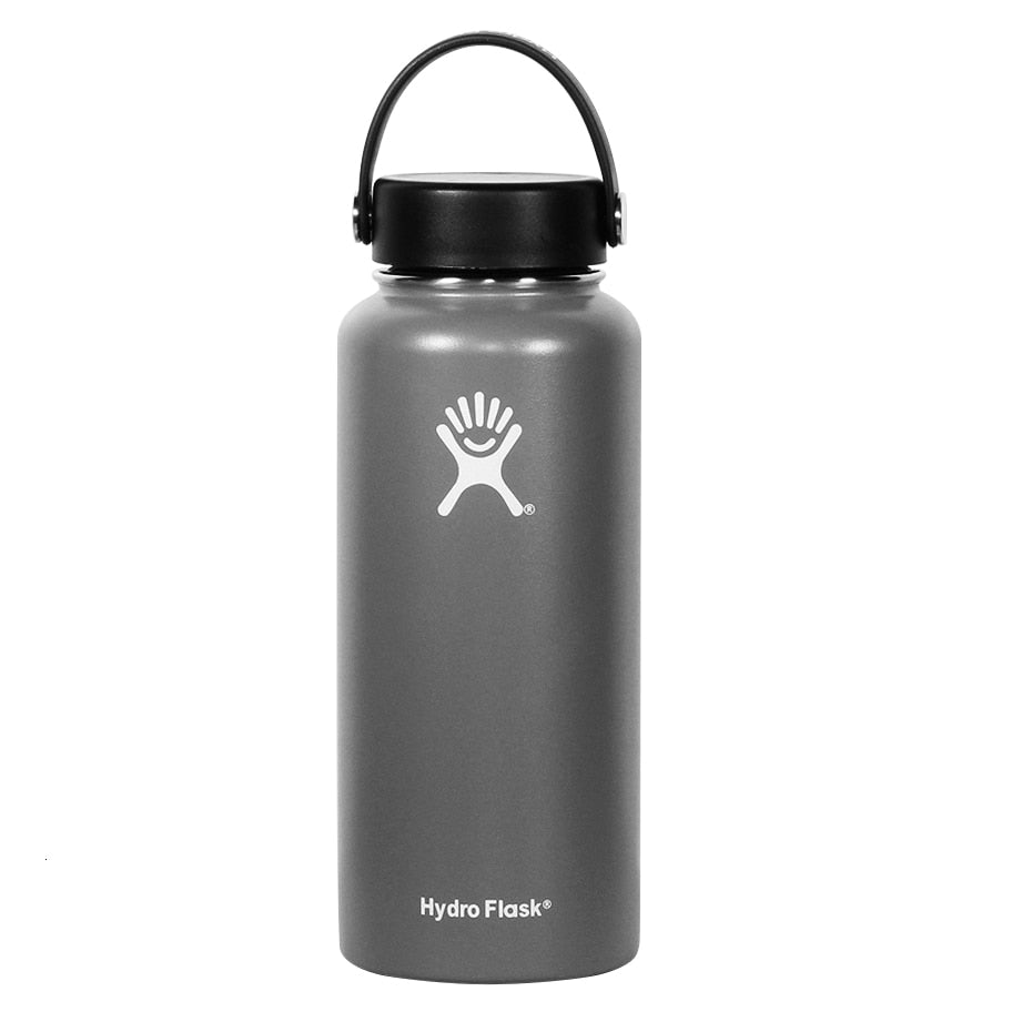 Quality Sports Bottle Hydro Flask 18oz 32oz Tumbler Flask Vacuum Insulated Flask Stainless Steel Water Bottle Wide Mouth Outdoor - dianjiang-