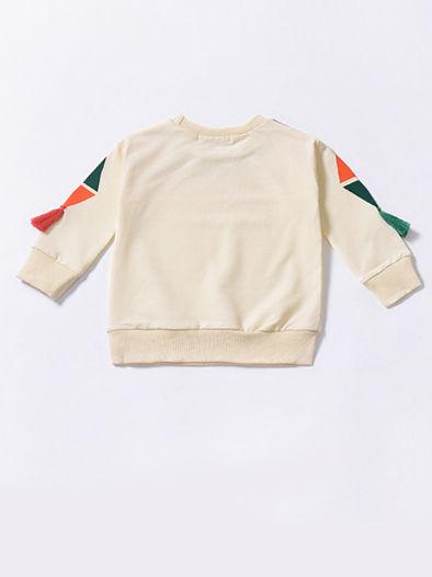 Rainbow Tassel Pattern Baby Little Girl Top Jumper - dianjiang-