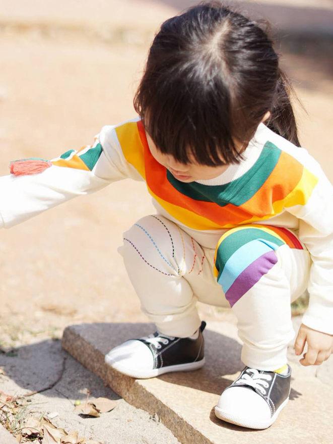 Rainbow Tassel Pattern Baby Little Girl Top Jumper - dianjiang-