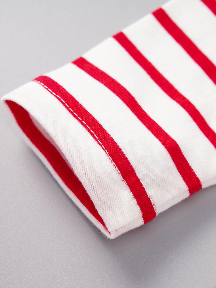 Santa Claus Baby Toddler Girl Long sleeves Stripe Dress - dianjiang-