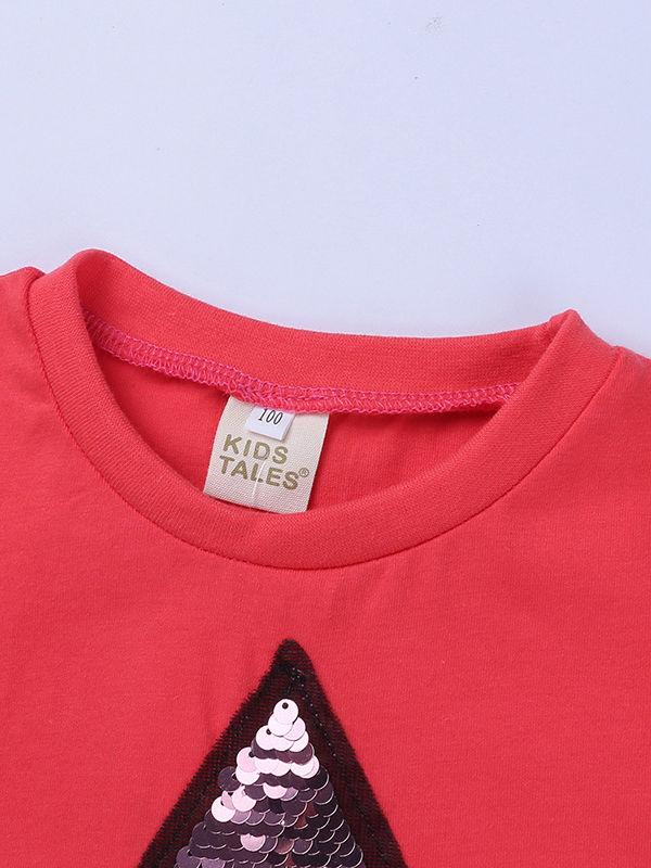 Sequins Star Color Changed T-shirt - dianjiang-