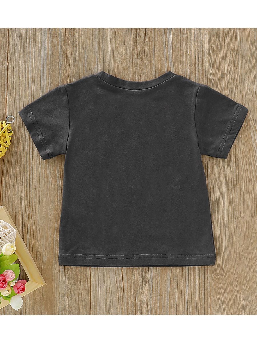 Shark Print Infant Little Boy Summer T-shirt - dianjiang-