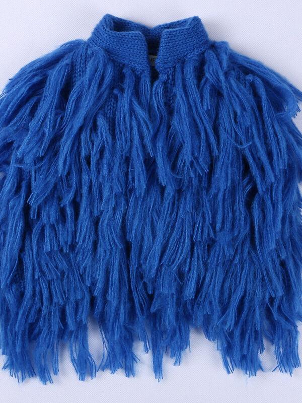 Sleeveless Fringed Sweater Knitted Vest Top - dianjiang-