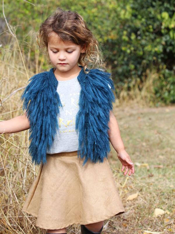 Sleeveless Fringed Sweater Knitted Vest Top - dianjiang-