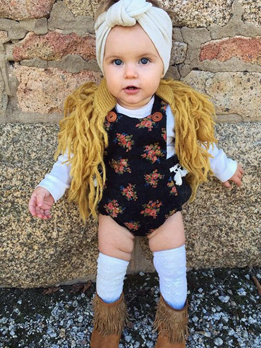 Sleeveless Fringed Sweater Knitted Vest Top - dianjiang-