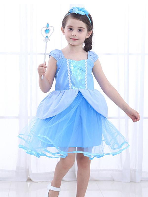 Sleeveless Strapped Splicing Custome Party Wear Princess Dress - dianjiang-