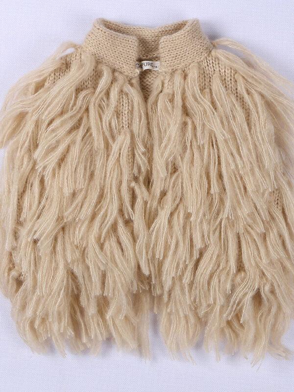 Sleeveless Fringed Sweater Knitted Vest Top - dianjiang-