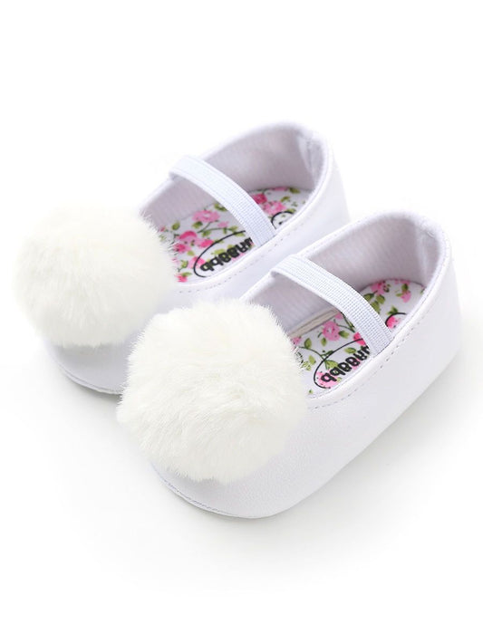 Small Fluff Ball Multi-Colored Princess Baby Girl Shoes - dianjiang-