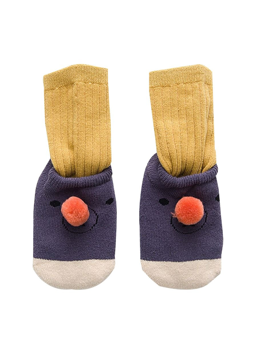 2 Pairs Cartoon Bear Detachable Socks Set for Baby Toddler Boys and Girls - dianjiang-