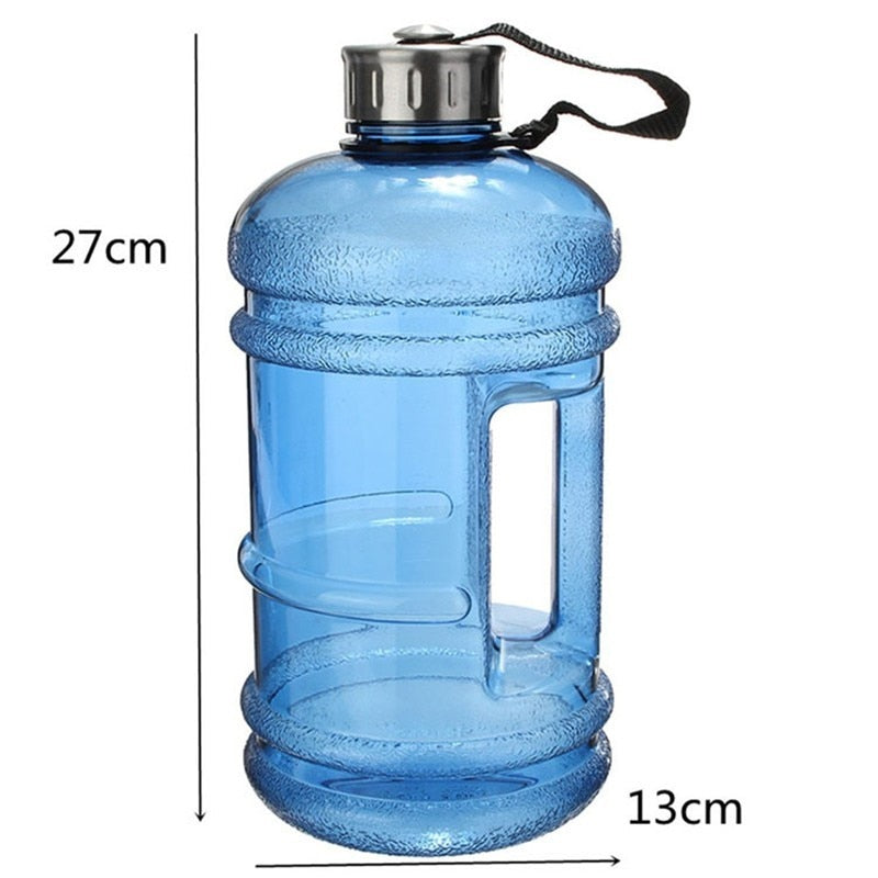 Soffe 2.2L Large Capcity 1/2 Gallon Water Bottle Bpa Free Shaker Protein Plastic Sport Water Bottles Handgrip Gym Fitness Kettle - dianjiang-