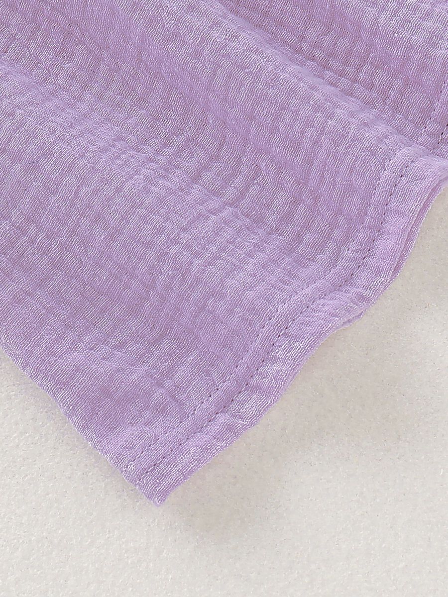 Solid Color Baby Toddler Girl Muslin Ruffle Suspender Dress - dianjiang-