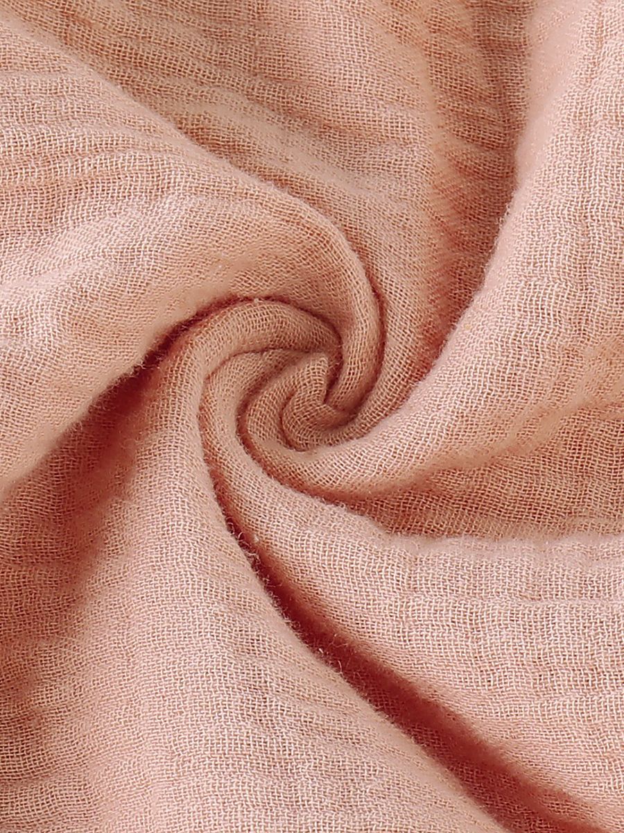 Solid Color Baby Toddler Girl Muslin Ruffle Suspender Dress - dianjiang-