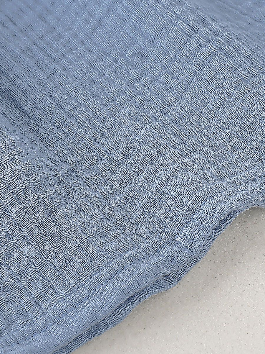 Solid Color Baby Toddler Girl Muslin Ruffle Suspender Dress - dianjiang-