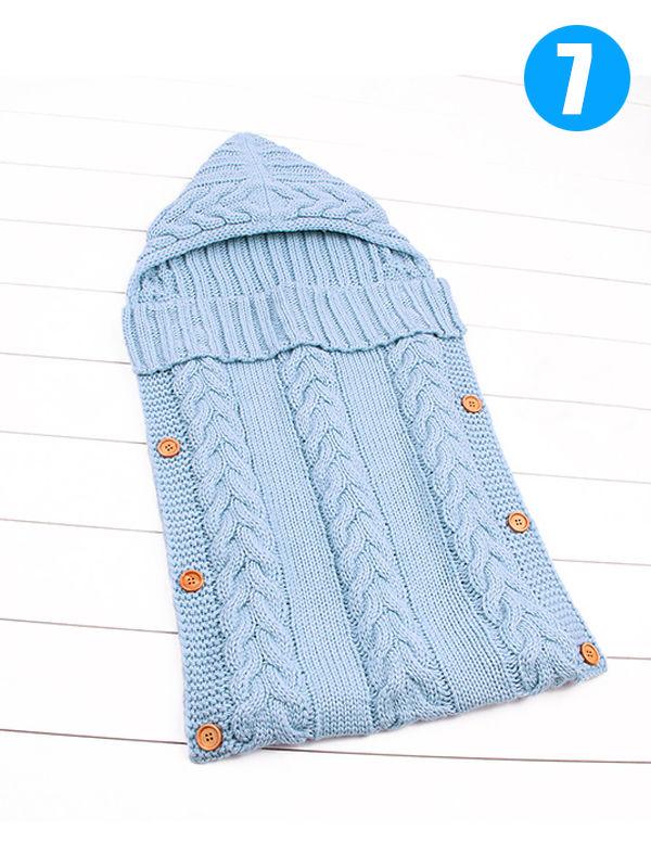 Solid Color Acrylic Newborn Baby Wrapper Sleeping Bag - dianjiang-