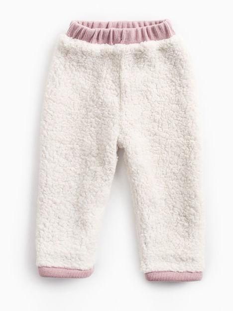 Solid Color Berber Fleece Rib Baby Toddler Kids Thick Warm Pants - dianjiang-