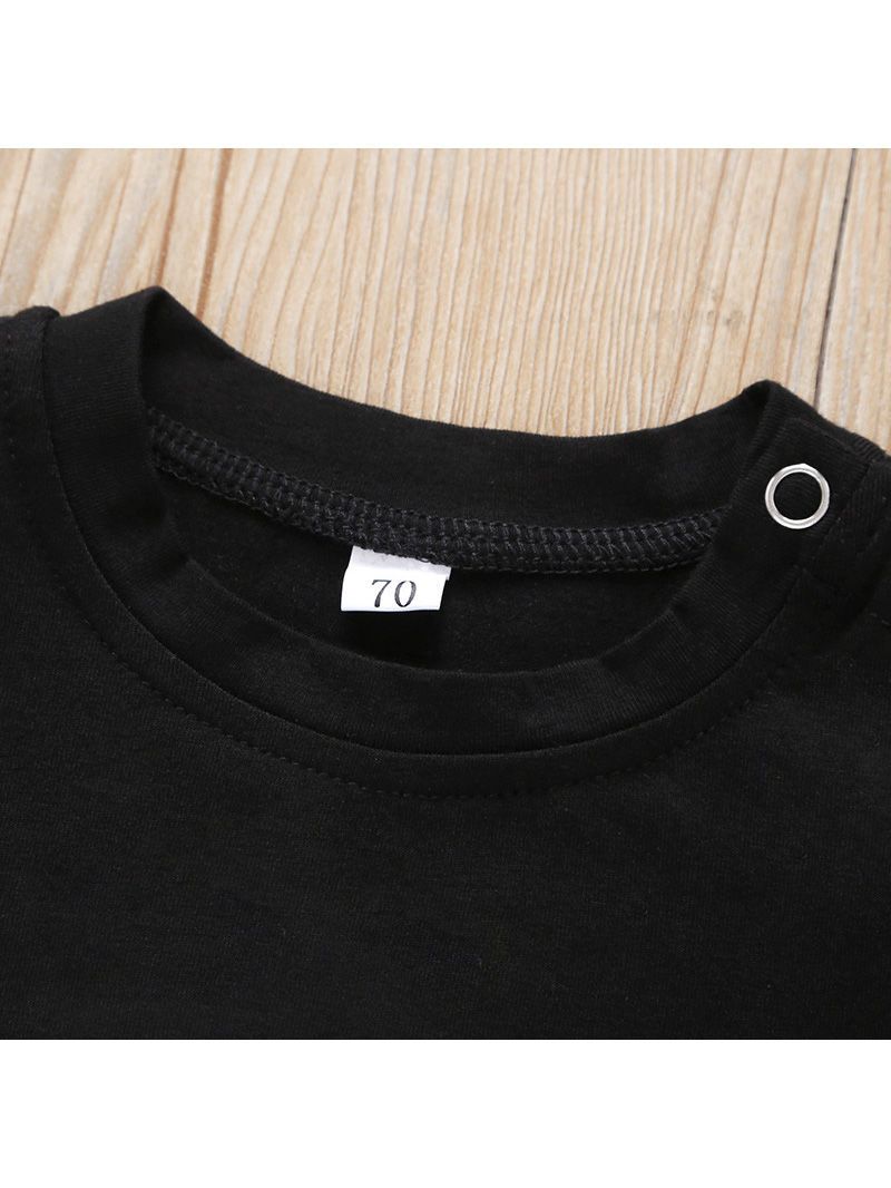 Solid Color Letters Printed Summer Baby Boys Overall - dianjiang-